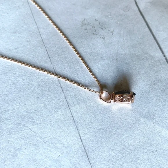 Levian Rose Gold and Brown Necklace Like New - Picture 7 of 9